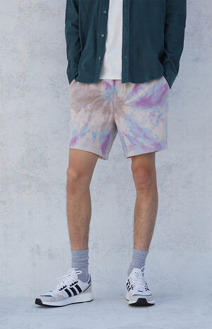 Spiral Tie Dyed Volley Shorts Spiral Tie Dyed Volley Shorts image number null