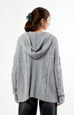 Dylan Zip Up Hooded Cardigan image number 4