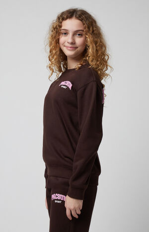 Brown Crew Neck Sweatshirt image number 2