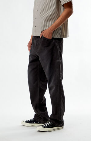 565 Loose Straight Black Carpenter Jeans image number 4