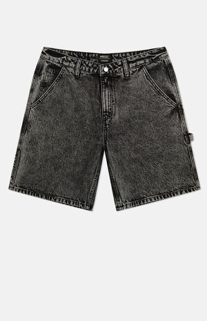 Acid Gray Denim Carpenter Baggy Shorts image number 1