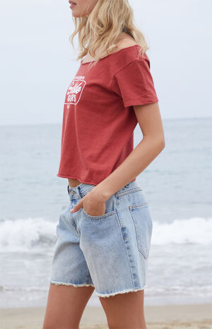 Red Southside Guitars Robyn Off-The-Shoulder Top image number 3