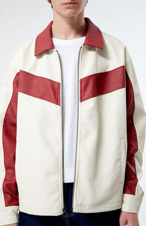 Colorblocked Faux Leather Jacket image number 2