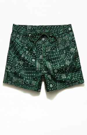 Green Bandana 15" Swim Trunks image number 1
