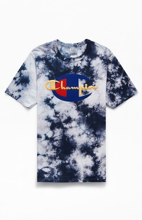 Tie-Dyed Script Scrunch T-Shirt