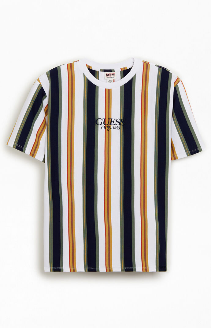 Guess t shirt stripe clearance