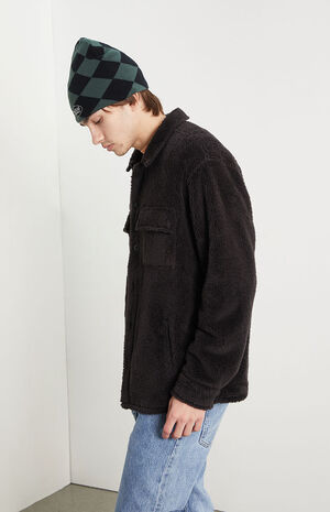 Black Fuzzy Shacket image number 4