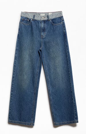 Baggy Jeans Two-Tone Blue image number 2