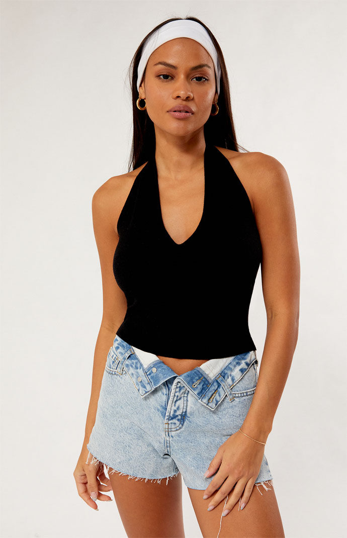 LA Hearts Selene Knit Halter Top | PacSun