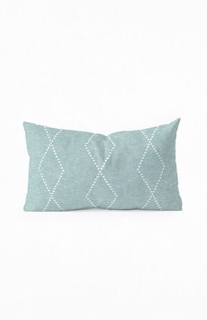 Blue Diamond Medium Oblong Throw Pillow