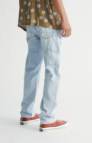 Eco Light Wash Straight Jeans image number 4