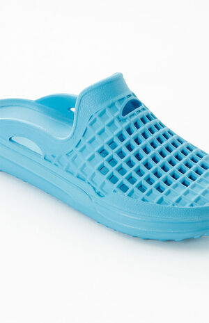 Blue Scenario Slide Sandals image number 6