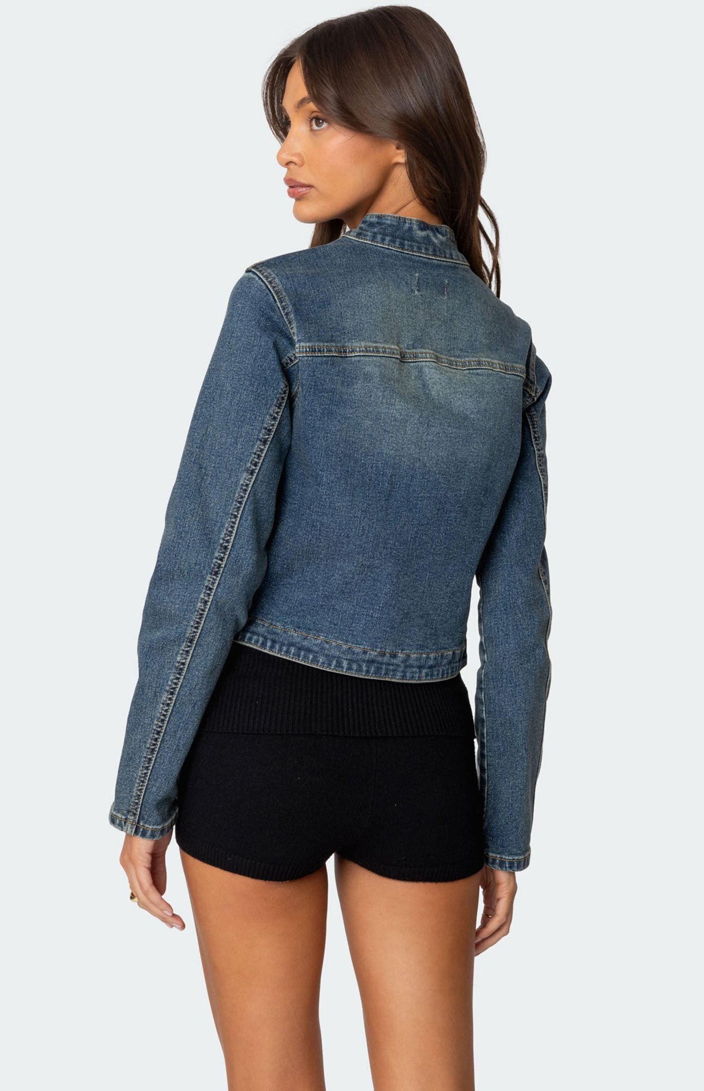 セール】【eenie / イーニー】WAIST TUCK DENIM JACKET（デニム
