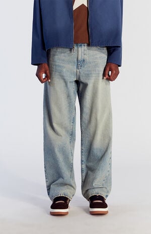 Light Indigo Tinted Baggy Jeans