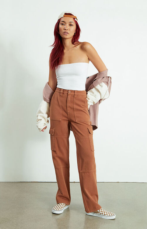 PacSun Brown Cargo Skate Pants PacSun