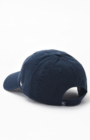 Navy NY Yankees Strapback Dad Hat image number 3