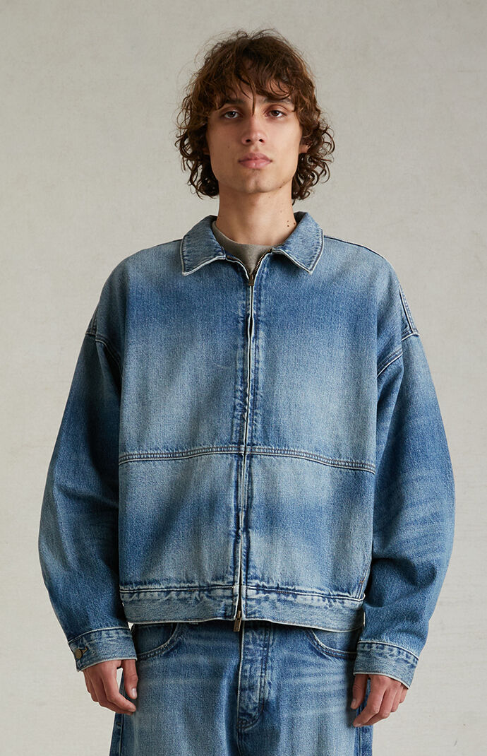 フクンスキーessentials デニムジャケットfear of god Fear of God Essentials Denim Jacket Jet Black Men's - FW23 - US