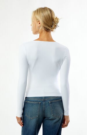 Demi Scoop Neck Long Sleeve Top image number 4