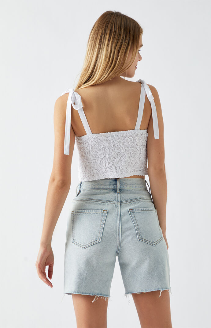 Scrunch Tie Strap Tank Top