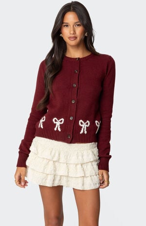 Rona Bow Knit Cardigan image number 1