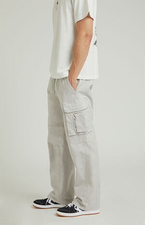 Gray Baggy Cargo Pants image number 2