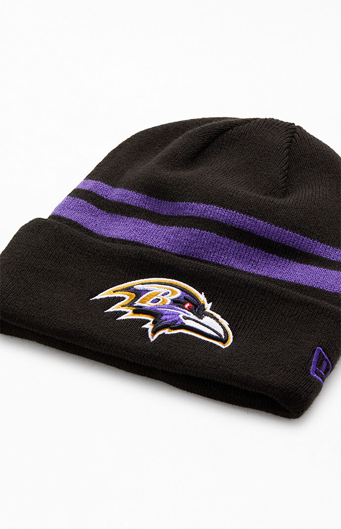 New Era Baltimore Ravens Striped Beanie PacSun
