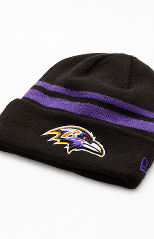 Baltimore Ravens Striped Beanie image number 2