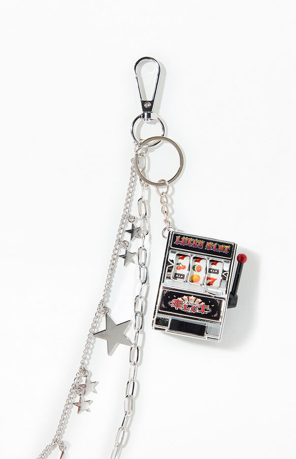 LA Hearts Star Slot Chainlink Bag Keychain