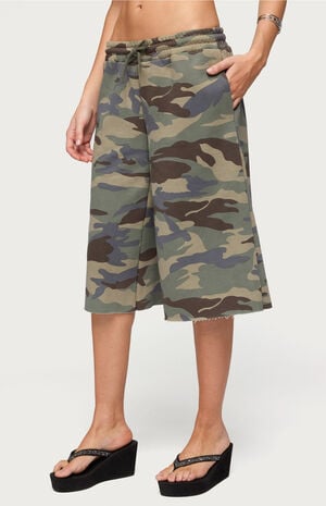Camo Rush Oversized Bermuda Shorts image number 2