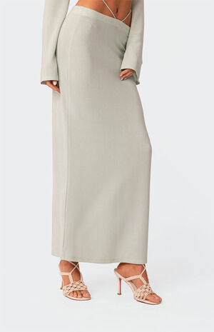 Celeste Low Rise Strap Maxi Skirt image number 3