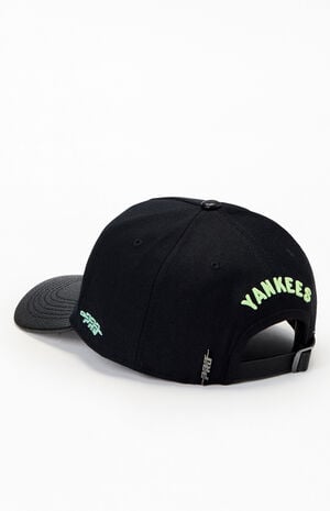 NY Yankees Faux Leather Brim Dad Hat image number 3