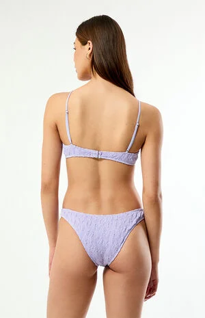 Lavender Jessie Scrunch Low Rise Cheeky Bikini Bottom image number 6