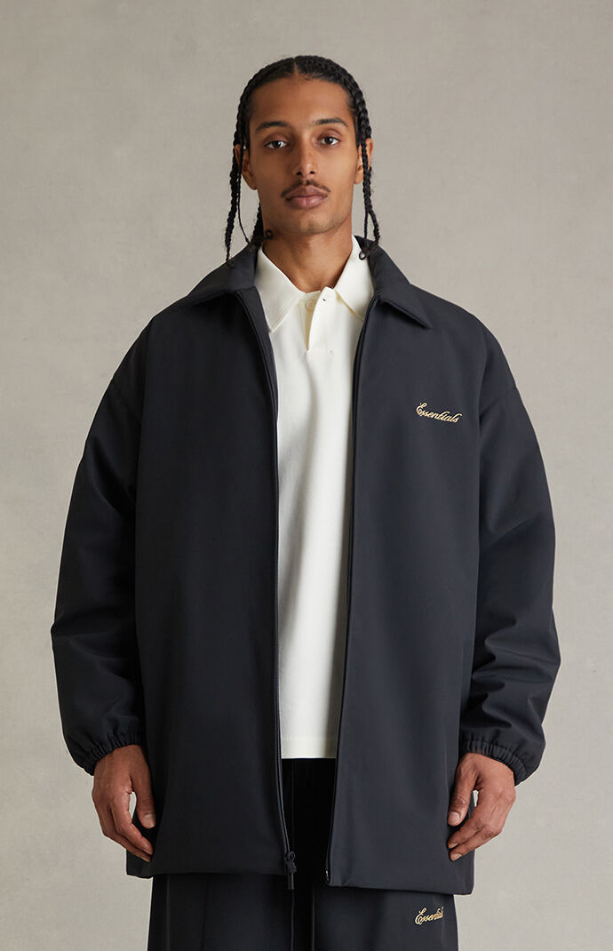 Fear of God ESSENTIALS Vintage Black Signature Filled Barn Jacket