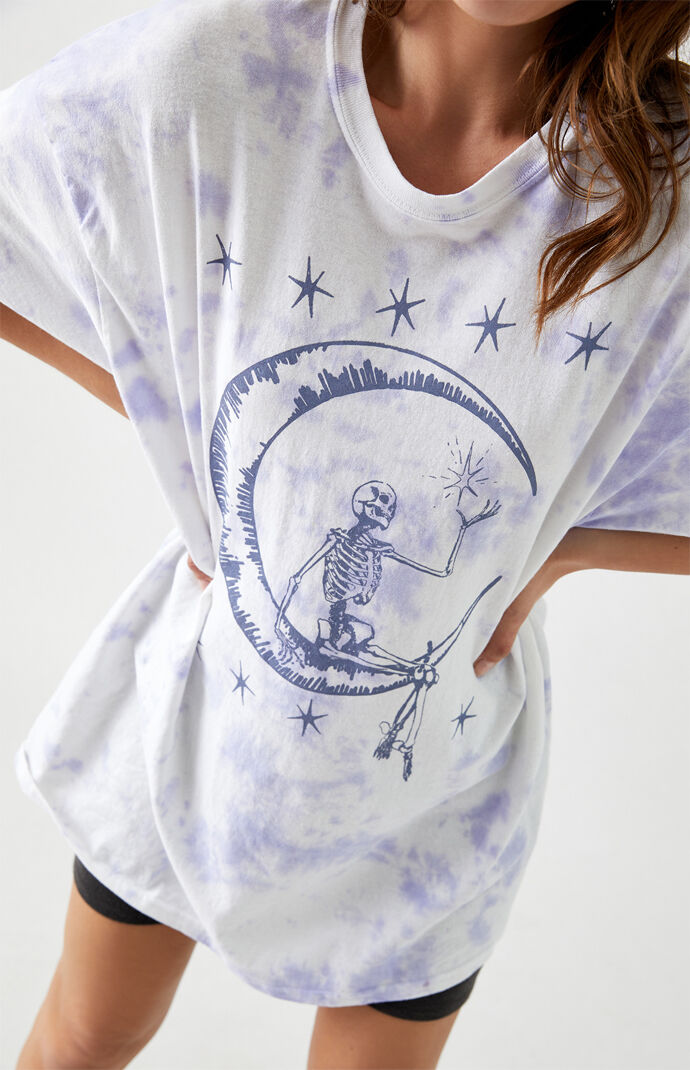 Skeleton & Moon Oversized T-Shirt