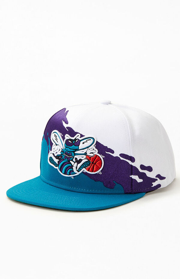 Charlotte Hornets Mitchell & Ness Paint By Numbers Snapback Hat