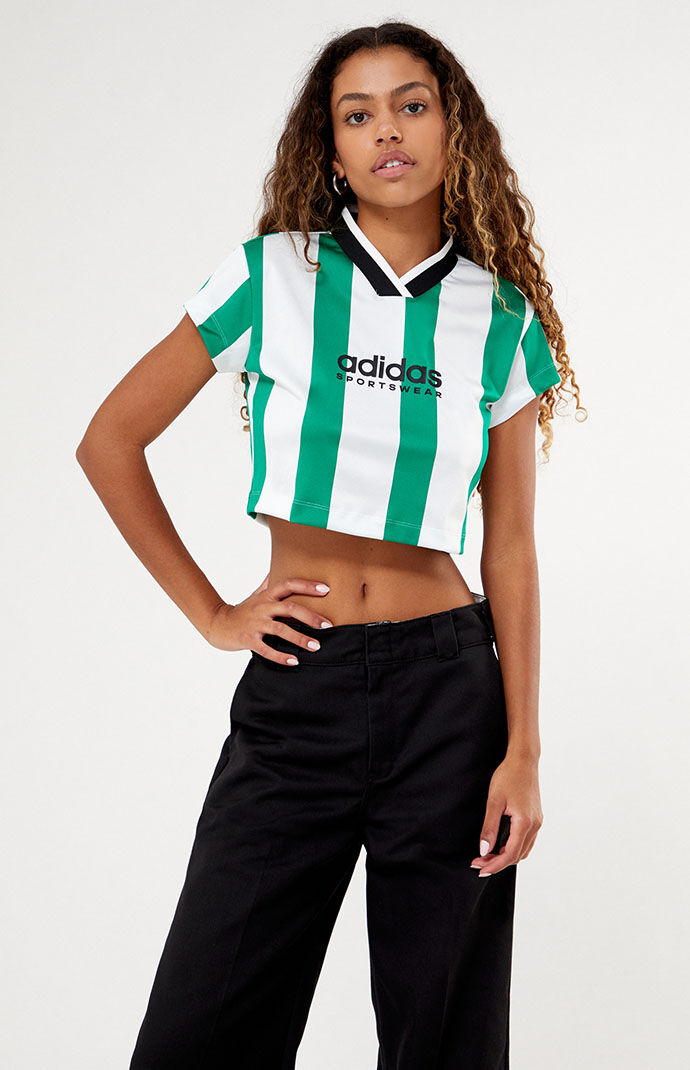 T shirt best sale adidas crop top