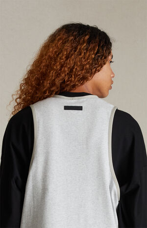 Light Heather Grey Heavy Tank Top image number 4