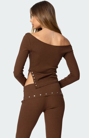 Aries Studded Asymmetric Top image number 5