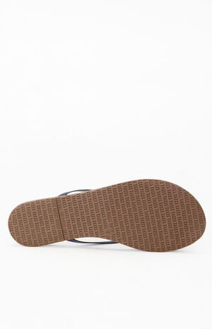Women's Navy Liners Sandals image number 4