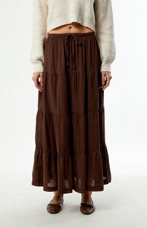Classic Tiered Maxi Skirt image number 2