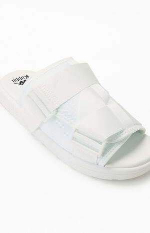 White Authentic Bastian 1 Slide Sandals image number 6
