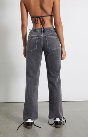 PacSun Black Low Rise Straight Leg Jeans | PacSun