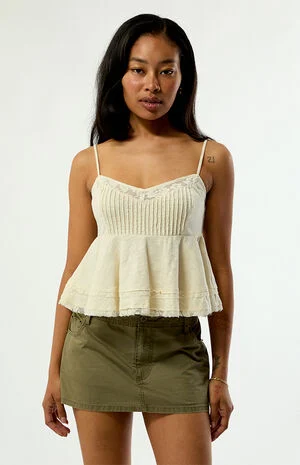 Chloe Cropped Babydoll Top image number 1