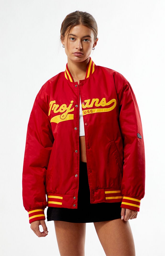 HYPE & VICE USC Trojans A-Game Varsity Bomber Jacket