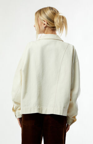 Cream Double Seams Gas Jacket image number 5