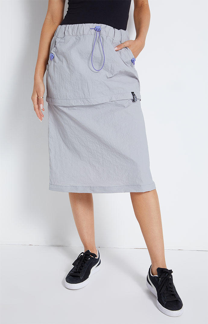 Basic Pleasure Mode Multiway Zip Off Cargo Skirt | PacSun