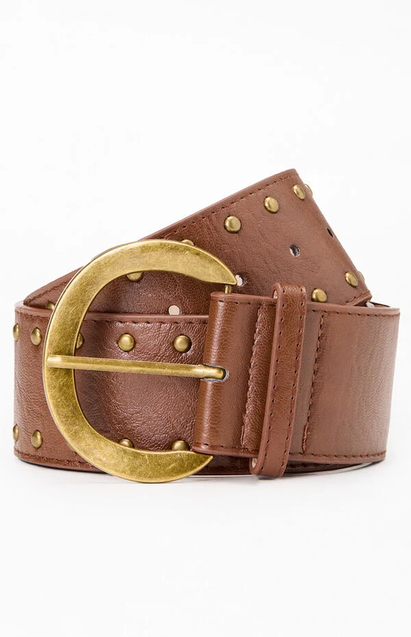 Pacsun Jazmin Studded Buckle Belt | Pacsun display picture 1