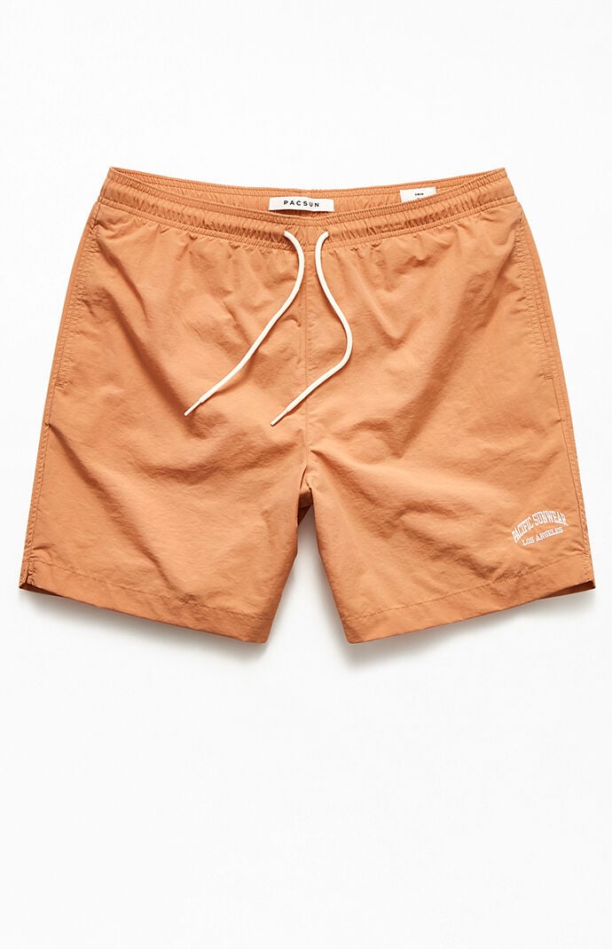 Collegiate Solid Swim Trunks