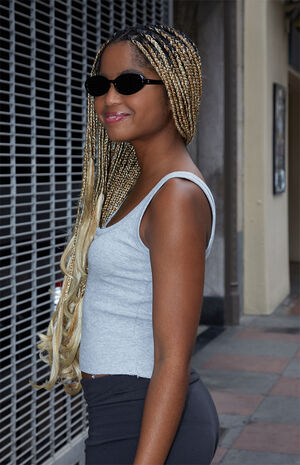 Silver Henley Tank Top image number 3