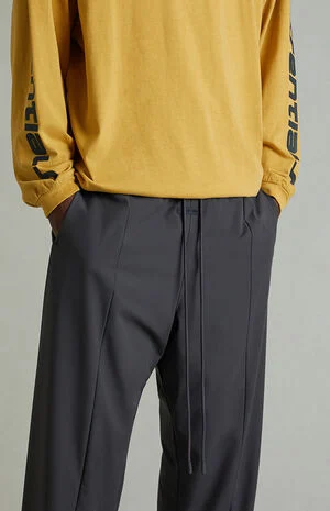Iron Gray Relaxed Track Pants image number 5